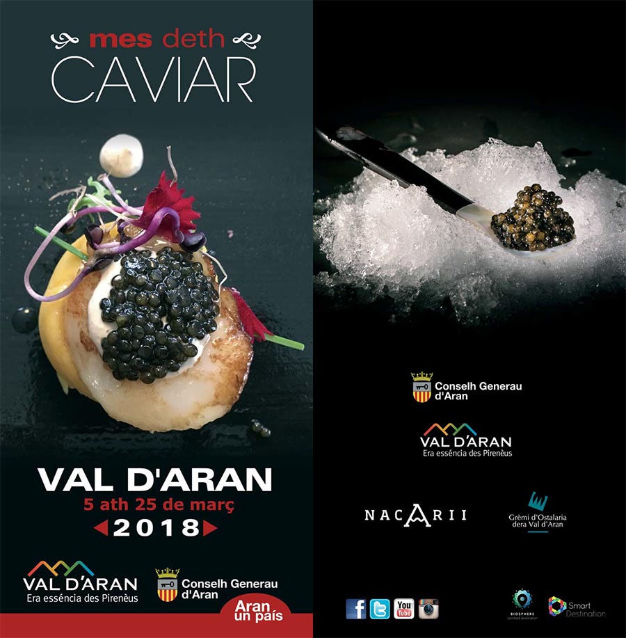 Jornadas Gastronómicas del Caviar 2018 del 12 al 18 de marzo.
